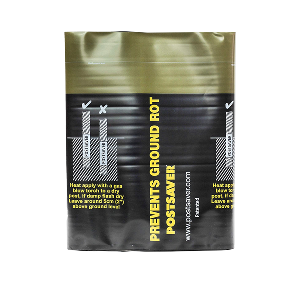 Postsaver Rot Protection Post Sleeve 5.5-in Black/Green Composite Post Sleeve For Wood Fence 10-Pack