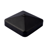 Fence Armor 4-in x 4-in Post Cap Powder Coated Black Metal Deck Post Cap
