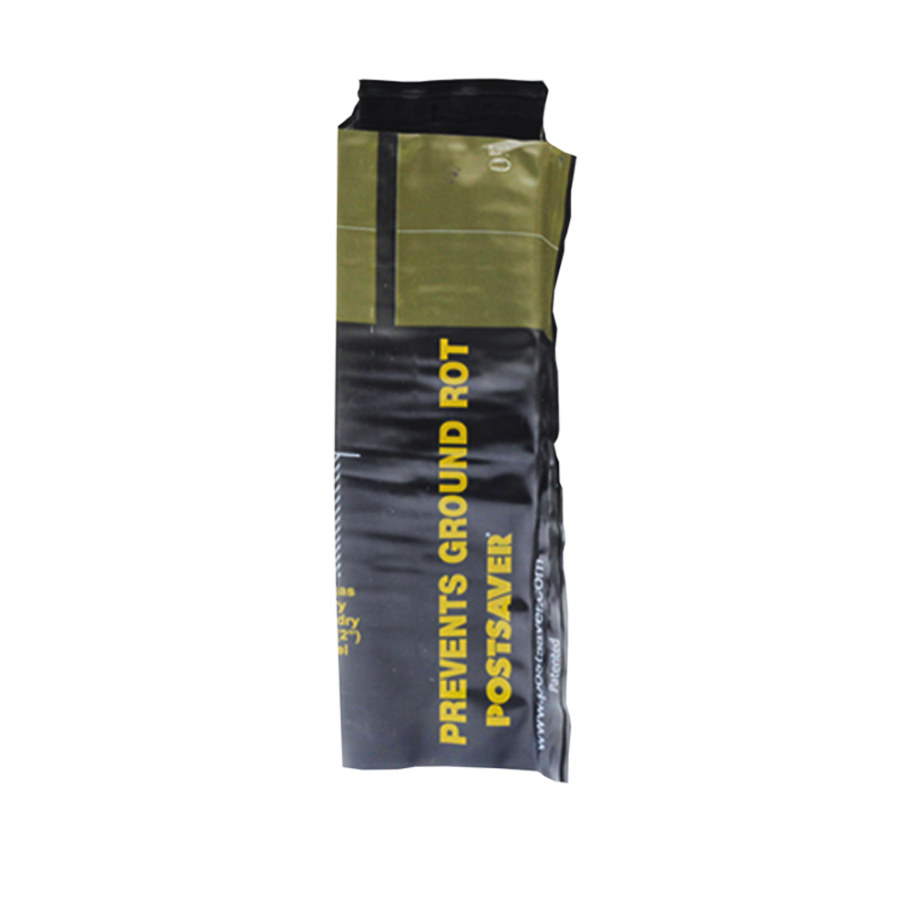 Postsaver Rot Protection Post Sleeve 4.125-in Black/Green Composite Post Sleeve For Wood Fence 10-Pack