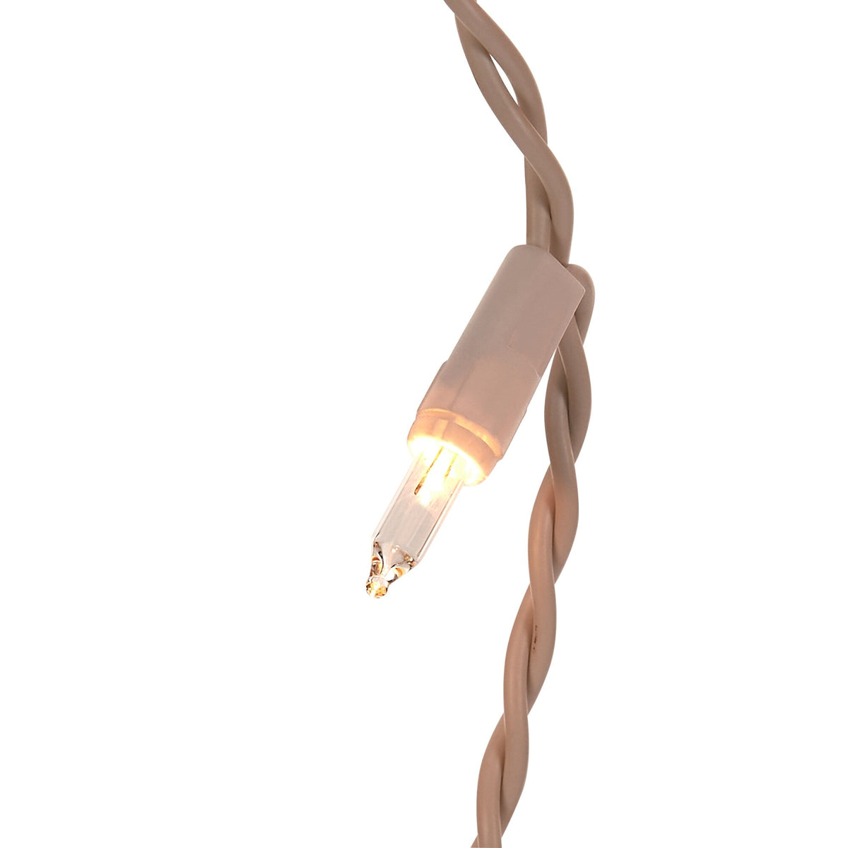 GE ConstantON 600-Count Clear Mini Incandescent Plug-In Christmas Icicle Lights, White Wire, 26.4-ft