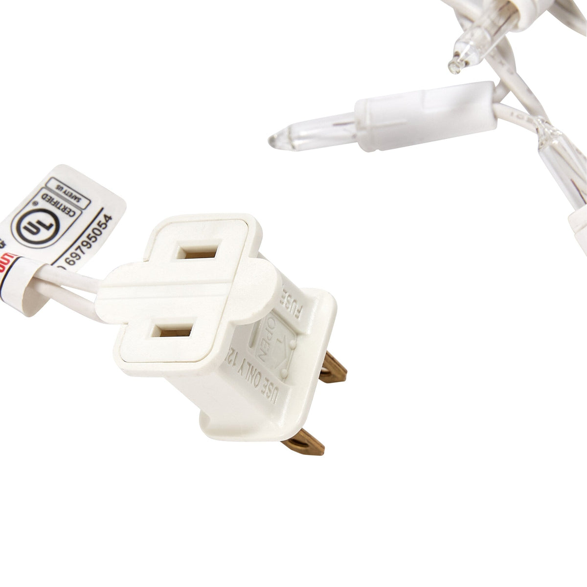GE ConstantON 600-Count Clear Mini Incandescent Plug-In Christmas Icicle Lights, White Wire, 26.4-ft