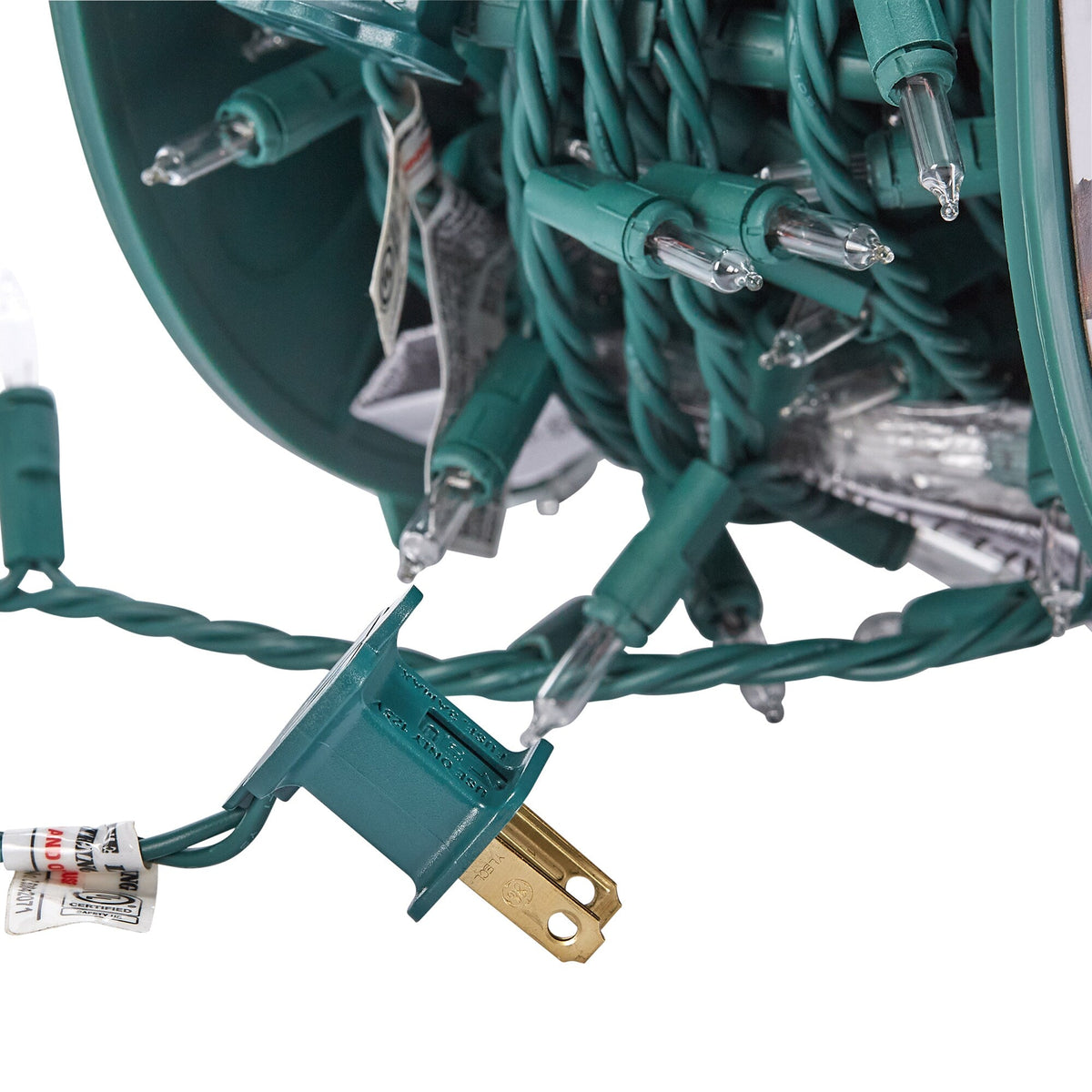 GE ConstantON 450-Count 93-ft Clear Incandescent Plug-In Christmas String Lights, Green Wire