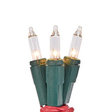 GE ConstantON 450-Count 93-ft Clear Incandescent Plug-In Christmas String Lights, Green Wire