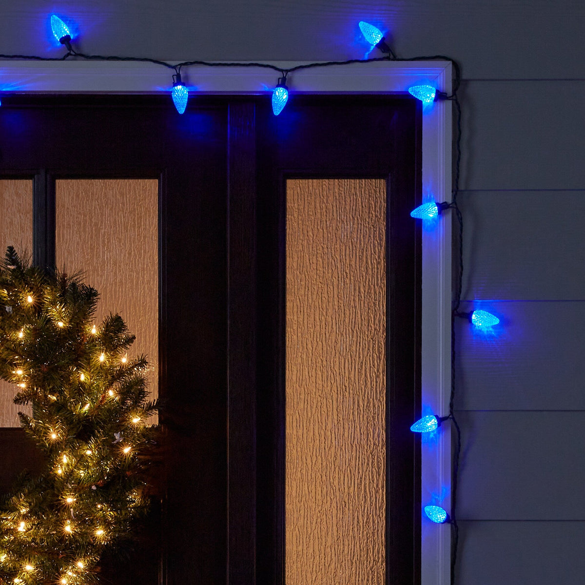 GE Color Choice 50-Count 32.6-ft Multi-function Color Changing LED Plug-In Christmas String Lights