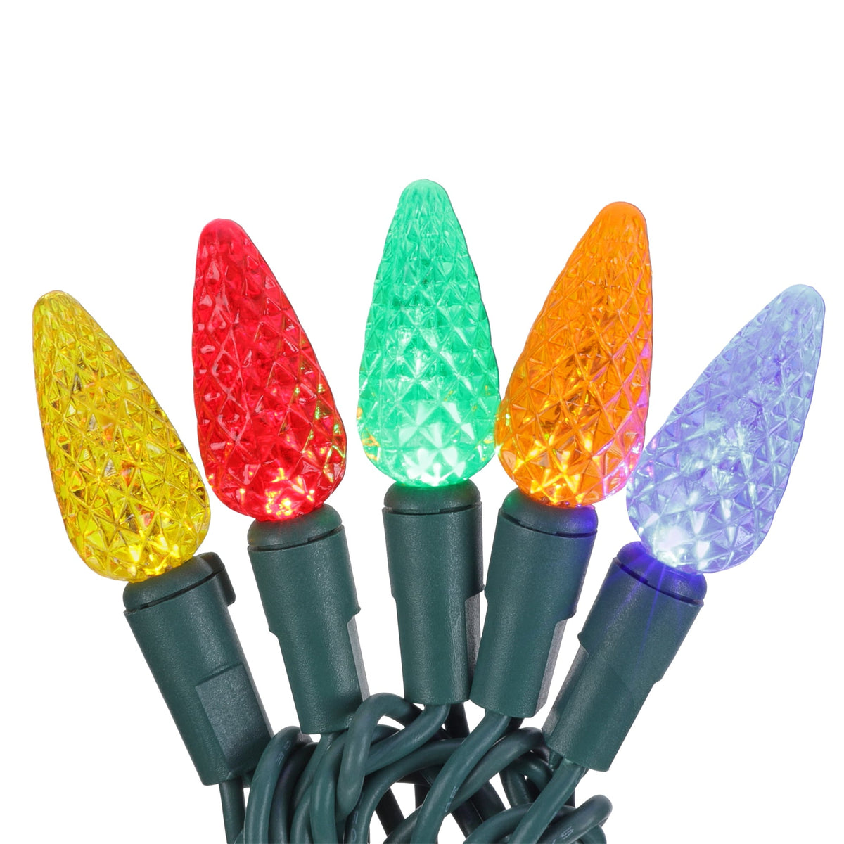 GE StayBright 150-Count 37.2-ft Multicolor LED Plug-In Christmas String Lights