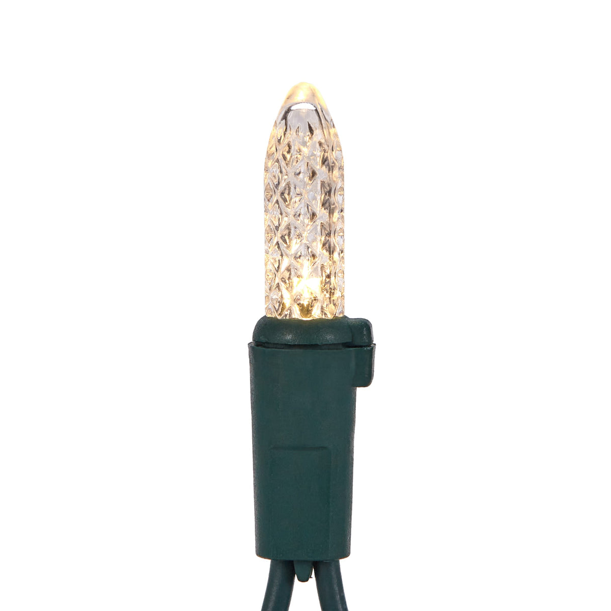 GE StayBright 100-Count 24.7-ft Sparkling Warm White LED Plug-In Christmas String Lights