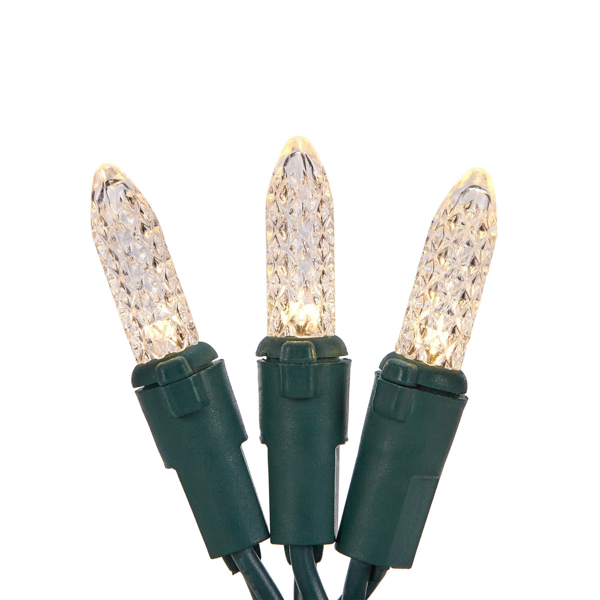 GE StayBright 100-Count 24.7-ft Sparkling Warm White LED Plug-In Christmas String Lights