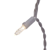 GE StayBright 100-Count Sparkling White Mini LED Plug-In Christmas Icicle Lights, Warm White, 10.8-ft Lighted Length