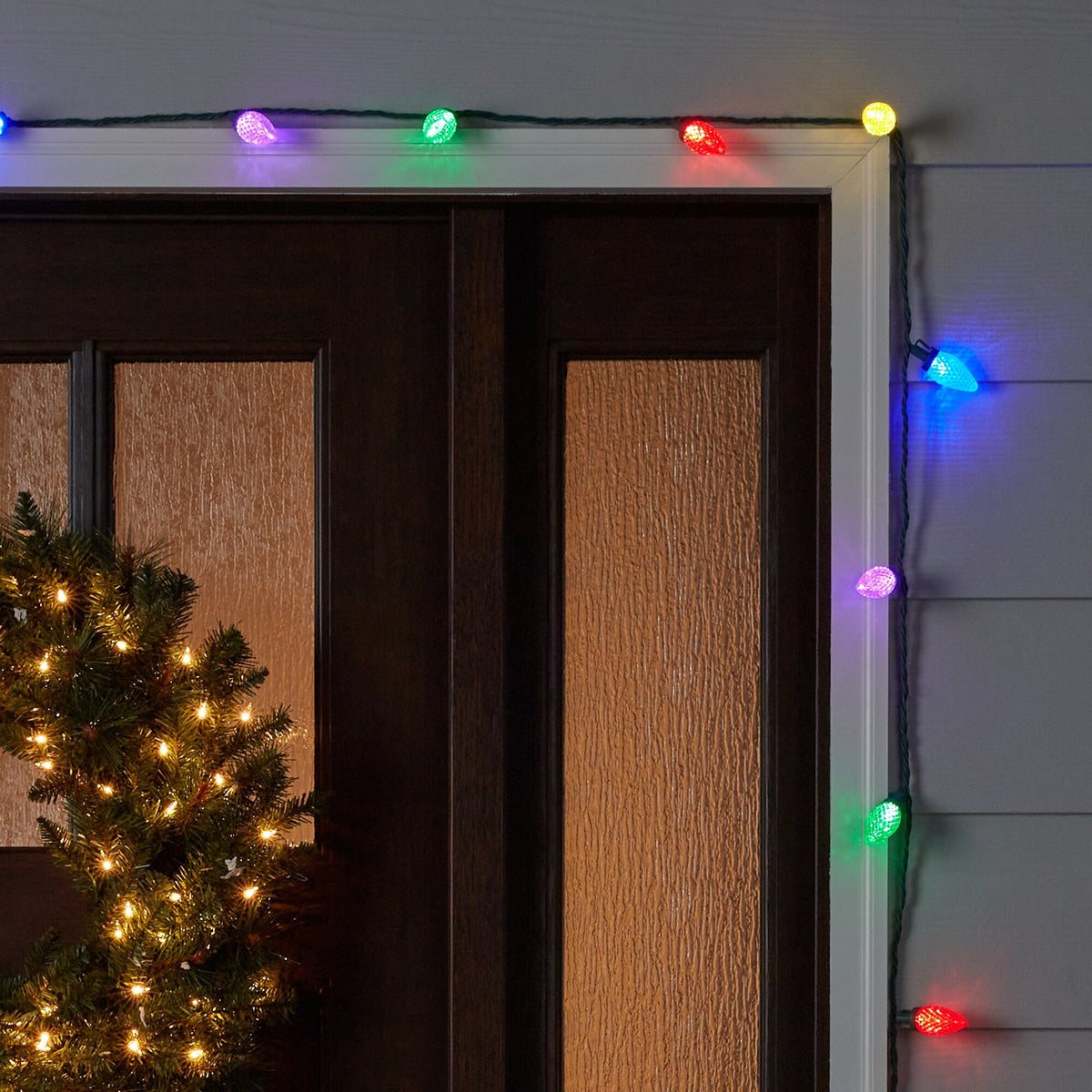 GE Energy Smart 100-Count 66-ft Multicolor C9 LED Plug-In Christmas String Lights
