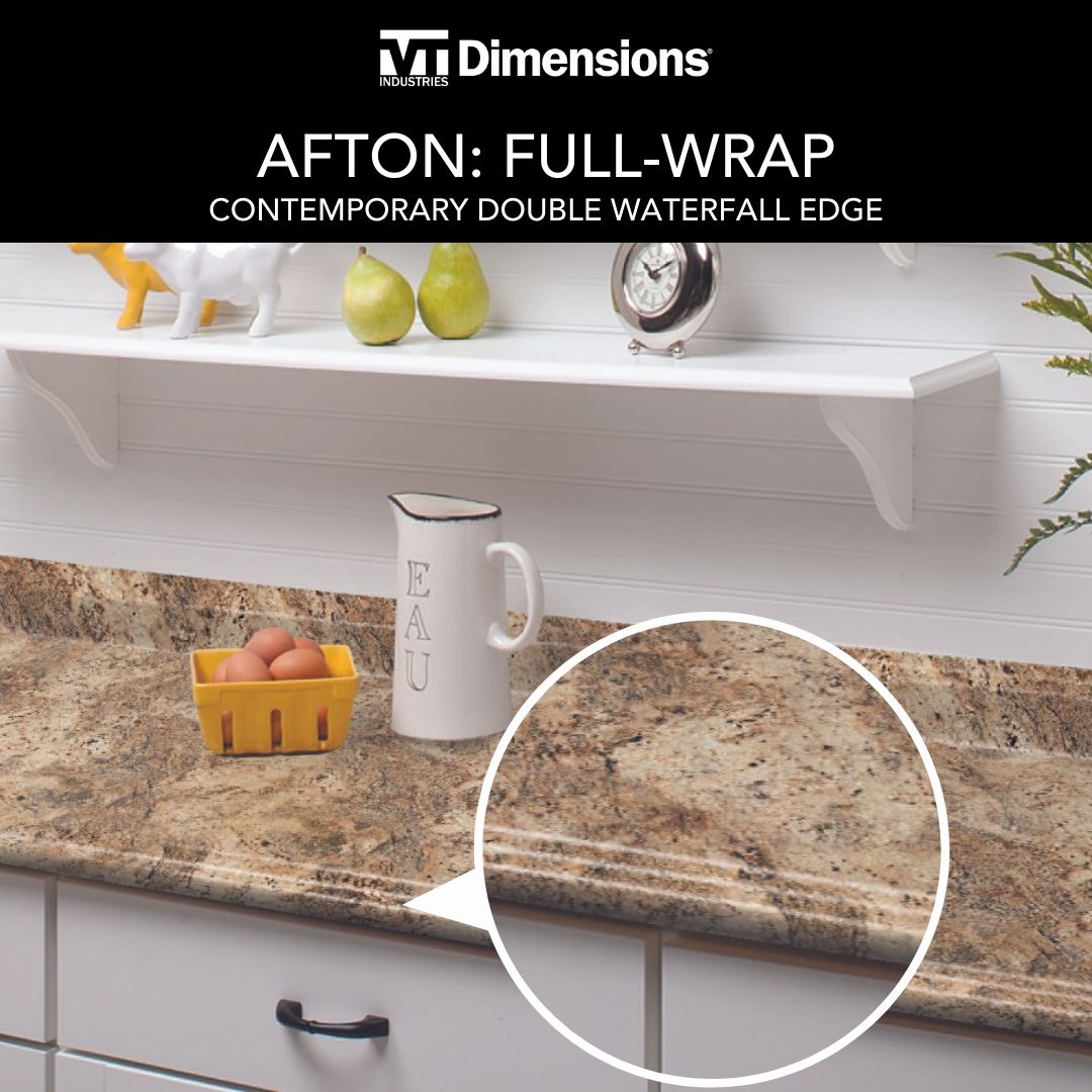 VT Dimensions 26.625-in Lapidus Brown FX Radiance Laminate Kitchen End Cap