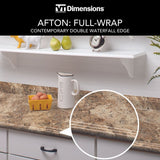 VT Dimensions 26.625-in Lapidus Brown FX Radiance Laminate Kitchen End Cap