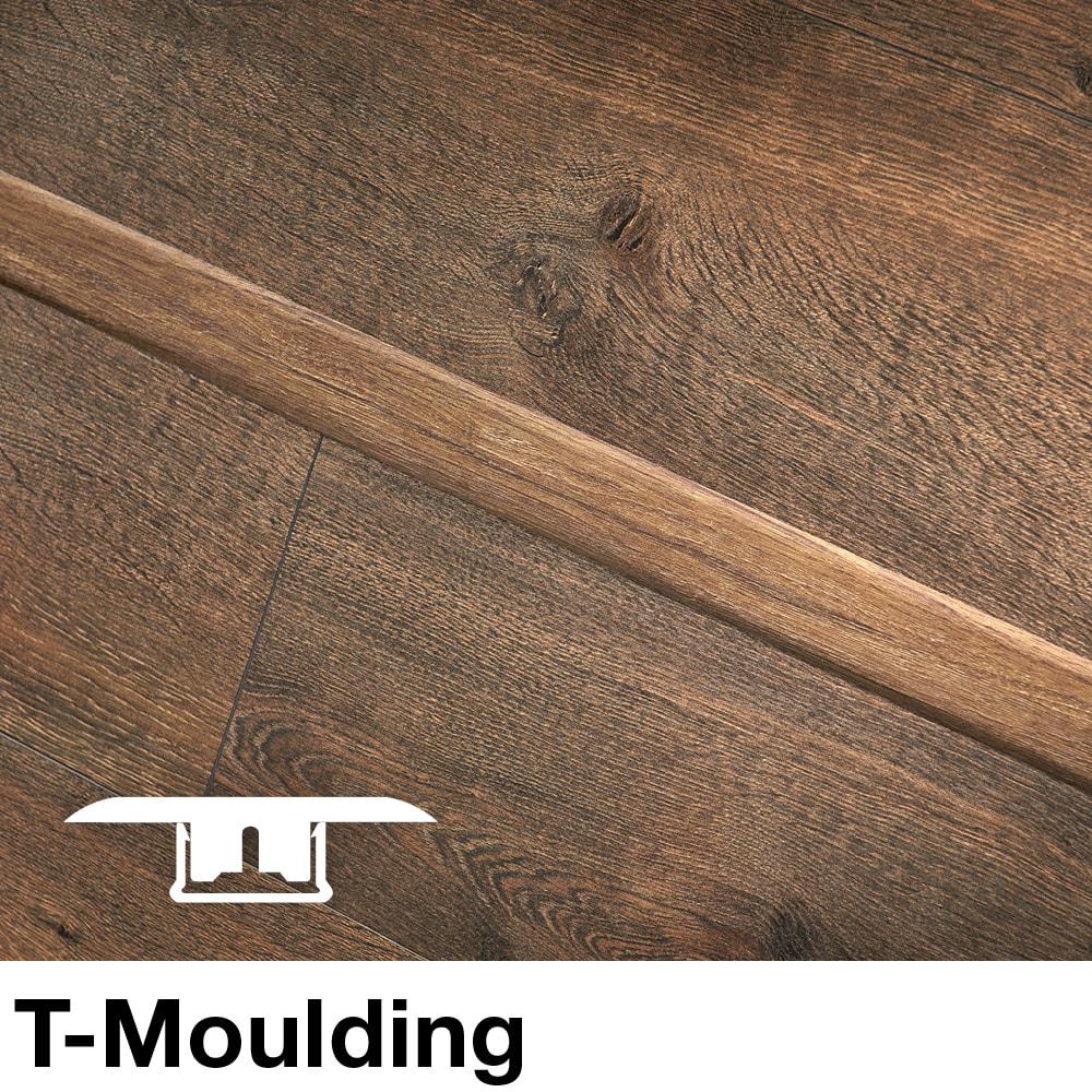 SimpleSolutions 2.37-in x 78.7-in Whiskey Hickory/Hickory Medley Oak MDF 4-in-1 Floor Moulding