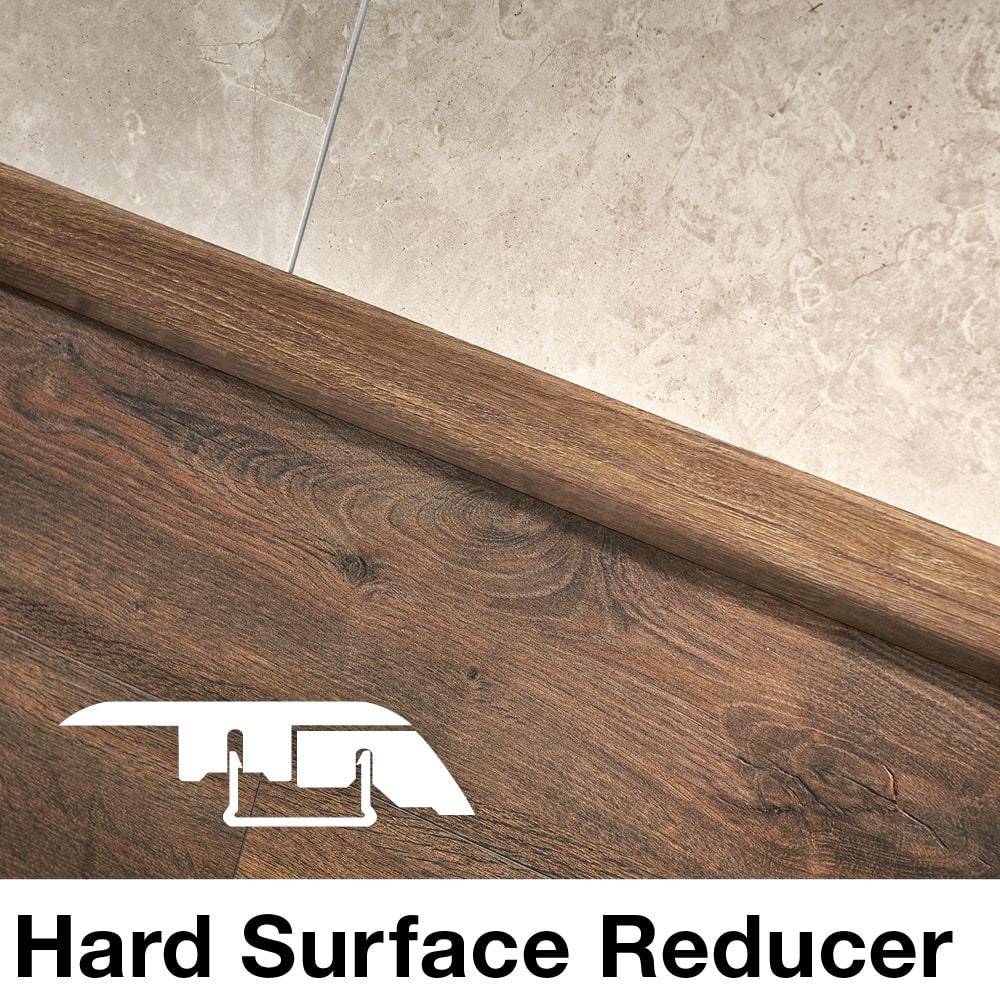 SimpleSolutions 2.37-in x 78.7-in Whiskey Hickory/Hickory Medley Oak MDF 4-in-1 Floor Moulding
