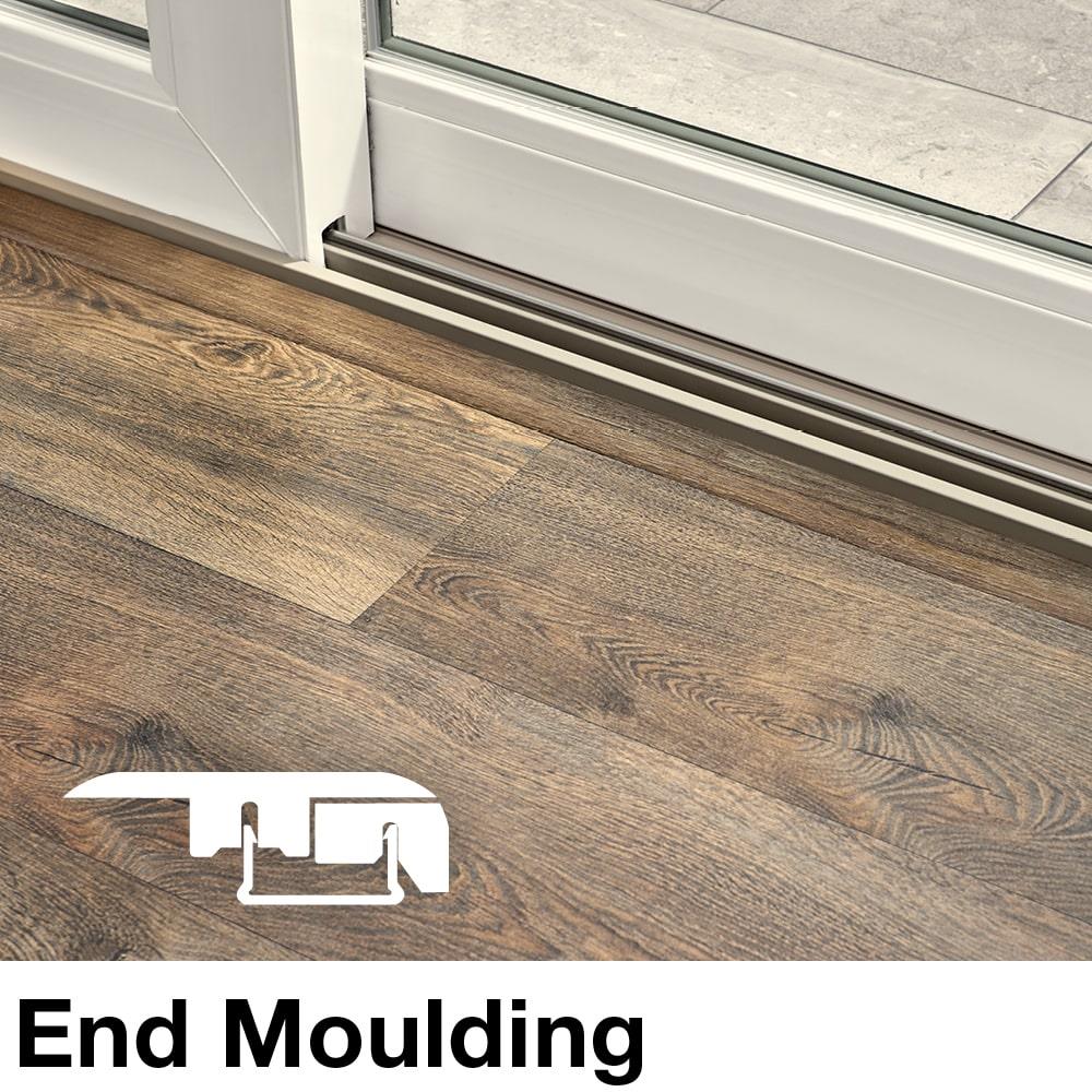 SimpleSolutions 2.37-in x 78.7-in Whiskey Hickory/Hickory Medley Oak MDF 4-in-1 Floor Moulding