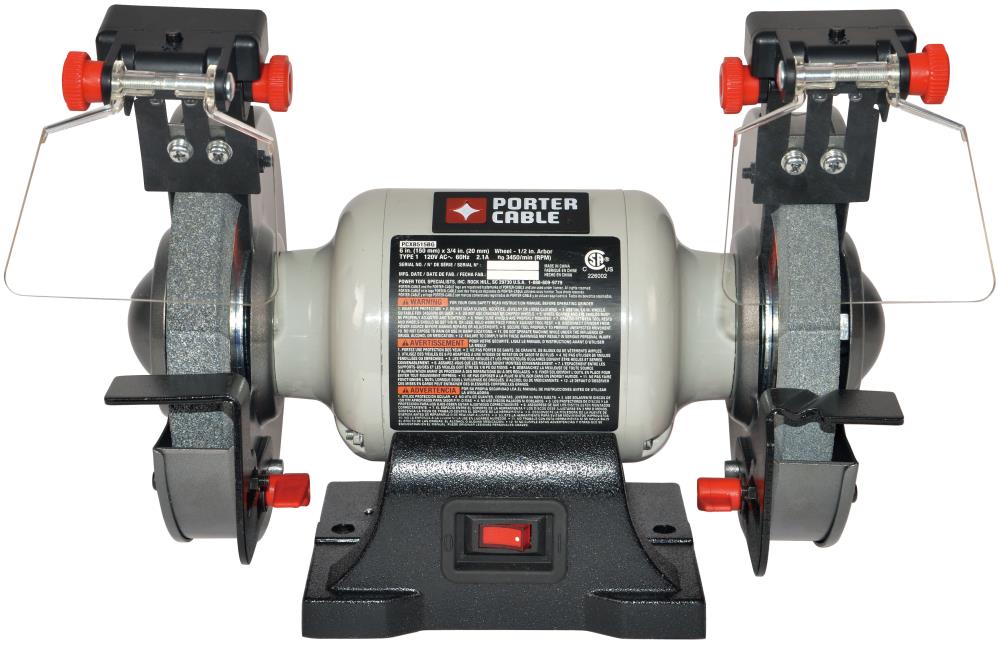 PORTER-CABLE 6-in Bench Grinder with Built-in Light