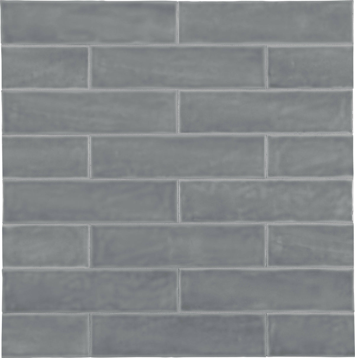 Satori Talesso Steel 3-in x 12-in Glossy Ceramic Subway Wall Tile (0.24-sq. ft/ Piece)