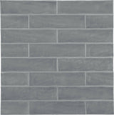 Satori Talesso Steel 3-in x 12-in Glossy Ceramic Subway Wall Tile (0.24-sq. ft/ Piece)