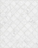 Satori Mercato Bianco 11-in x 13-in Matte Glass Marble Look Arabesque Mosaic Floor and Wall Tile (0.97-sq. ft/ Piece)