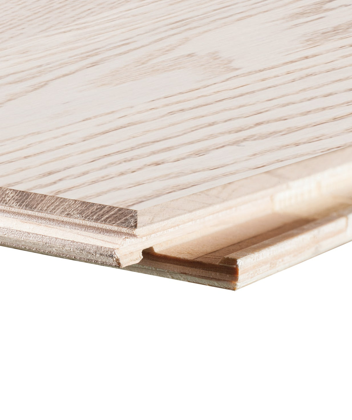 allen + roth European white oak Frosty is an Oak wood floor with brown, a wire brushed texture, and a low-gloss finish that highlights the wood’s natural variation hardwood flooring — surface grain detail