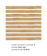 allen + roth European white oak Brushed is an Oak wood floor with brown, a wire brushed texture, and a low-gloss finish that highlights the wood’s natural variation hardwood flooring — alternate angle