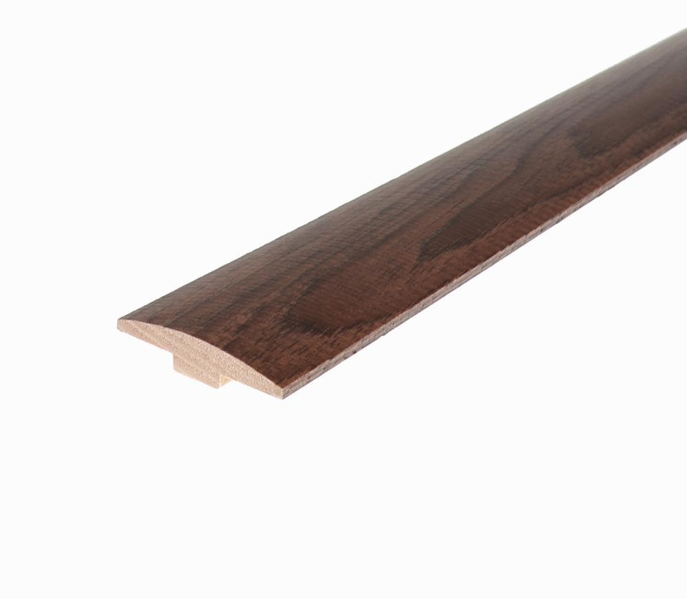 Flexco Hickory Montaner Distressed 0.409-in T x 2-in W x 78-in L Solid Wood T-moulding