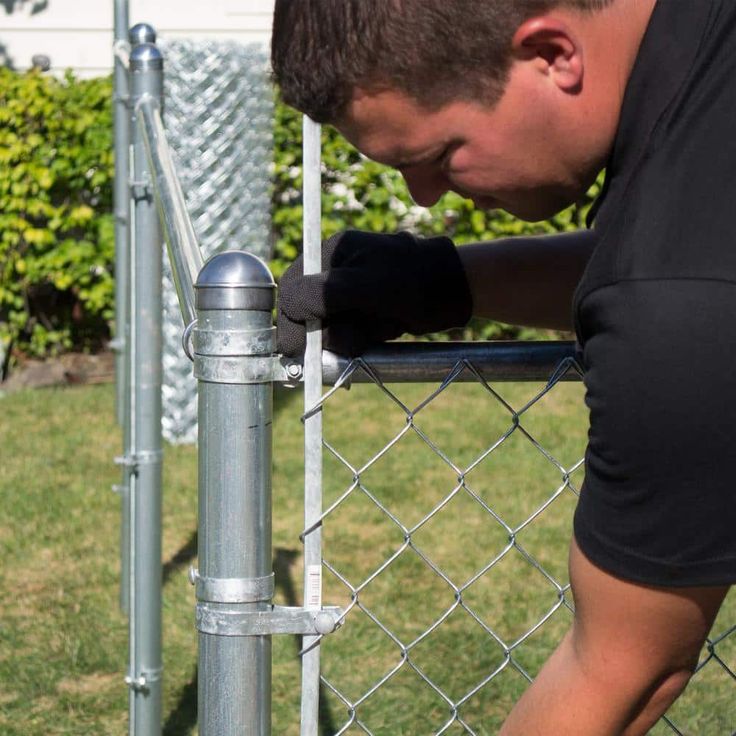 Everbilt 46 in. Galvanized Steel Tension Bar Chain Link Fence