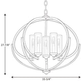 Progress Lighting Evoke 5-Light Antique Bronze Transitional Chandelier