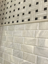 Apollo Tile (Sample) White 3-in x 6-in Polished Marble Floor and Wall Tile