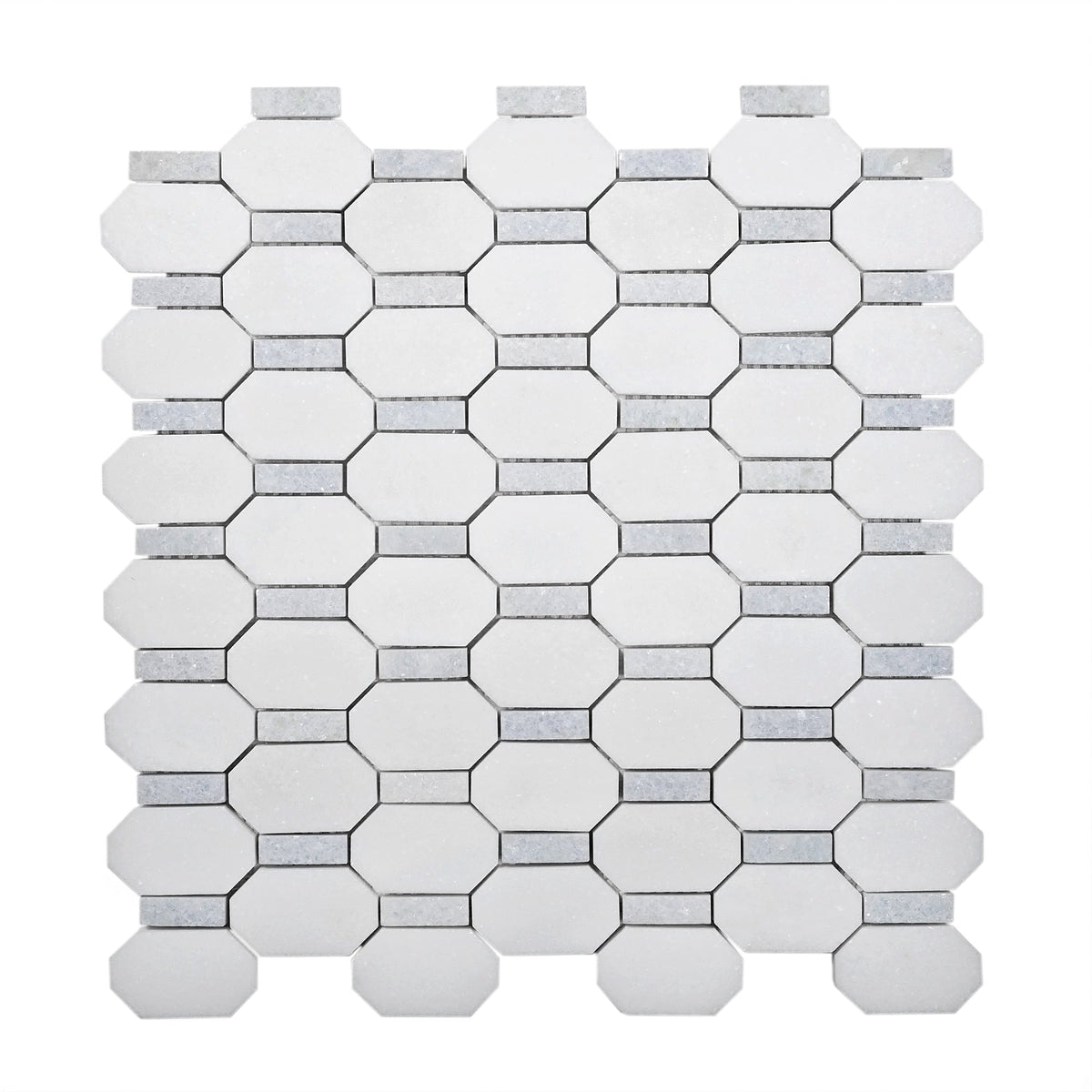 Apollo Tile (Sample) White, Blue 4-in x 4-in Polished Marble Floor and Wall Tile