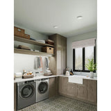 Progress Lighting 7.5-in Matte White Transitional Integrated LED Flush Mount Light, Wet Rated, 3000K