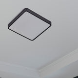 Project Source 13-in Black Integrated LED Flush Mount Ceiling Light, ENERGY STAR, 3000K