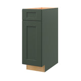 allen + roth Galway 12-in W x 34.5-in H x 24-in D Sage 1-Drawer Base Fully Assembled Cabinet (Flat Panel Shaker Style)