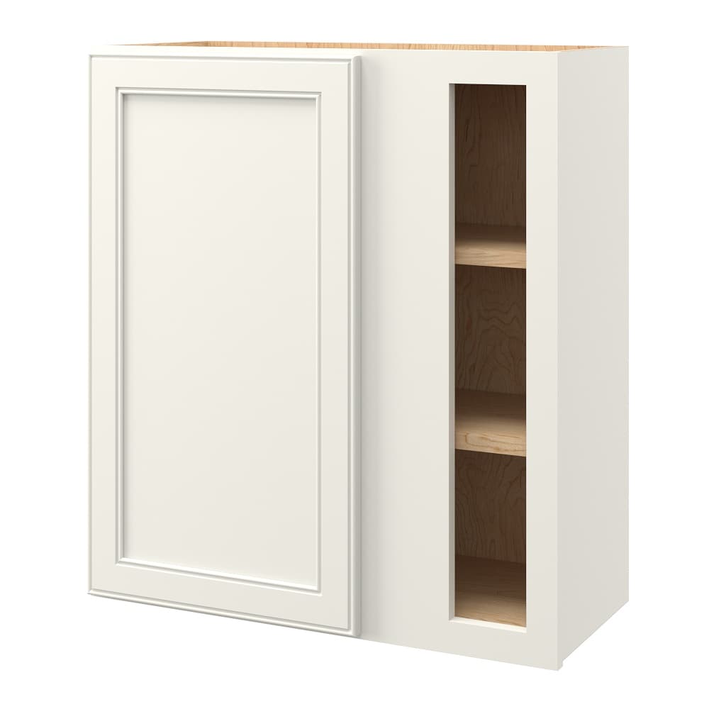 allen + roth McKeller 27-in W x 30.125-in H x 12-in D Linen Blind Corner Wall Fully Assembled Cabinet (Flat Panel Mitered Style)