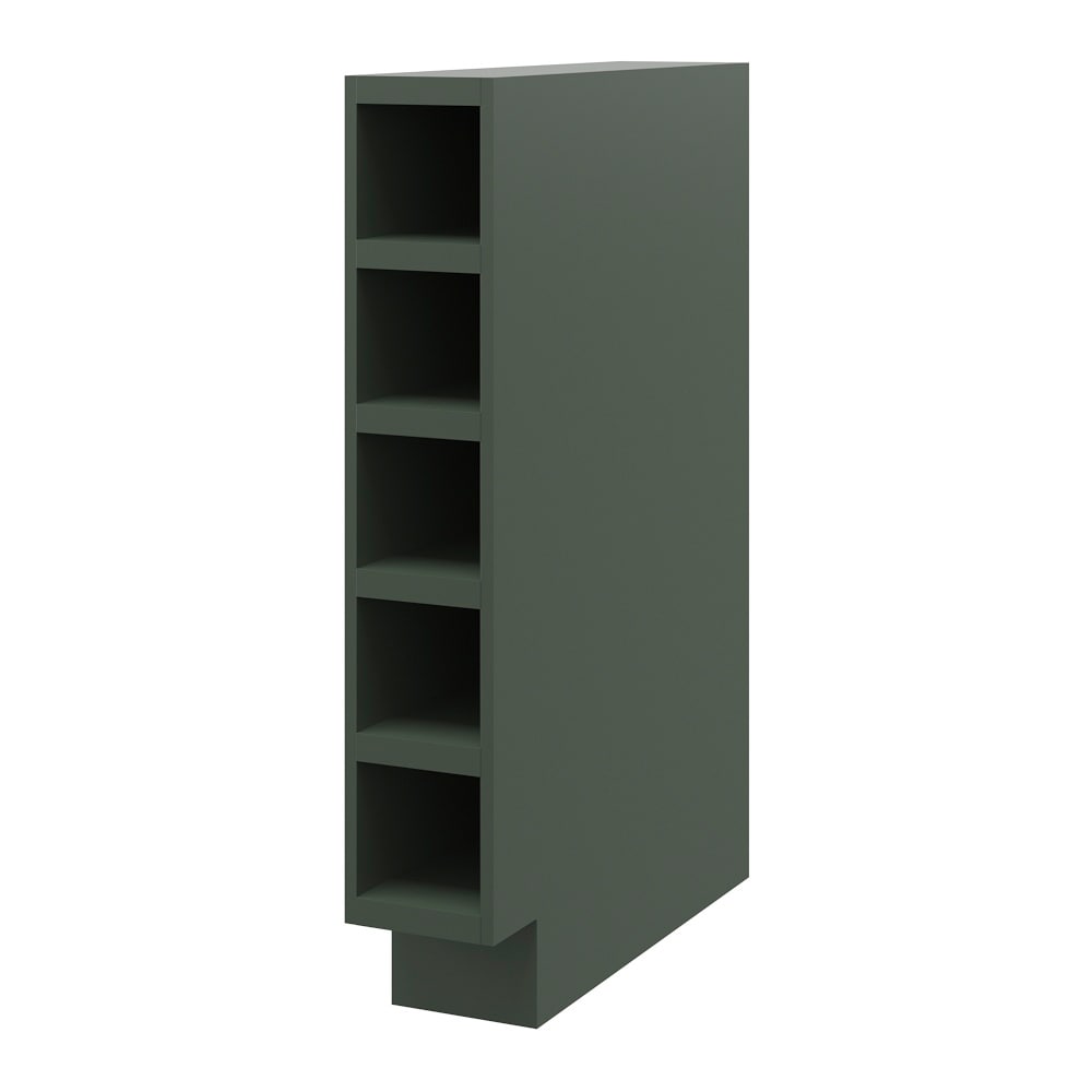 allen + roth Galway 6-in W x 34.5-in H x 24-in D Sage Open Cube Organizer Base Fully Assembled Cabinet (Flat Panel Style)