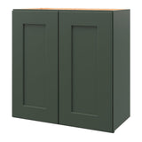 allen + roth Galway 24-in W x 24.5-in H x 12-in D Sage Wall Fully Assembled Cabinet (Flat Panel Shaker Door Style)