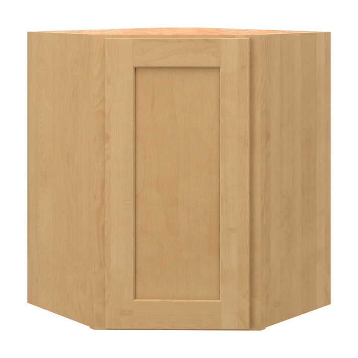 allen + roth Innsbrook 24-in W x 36.125-in H x 12-in D Rye Diagonal Corner Wall Fully Assembled Cabinet (Flat Panel Shaker Style)