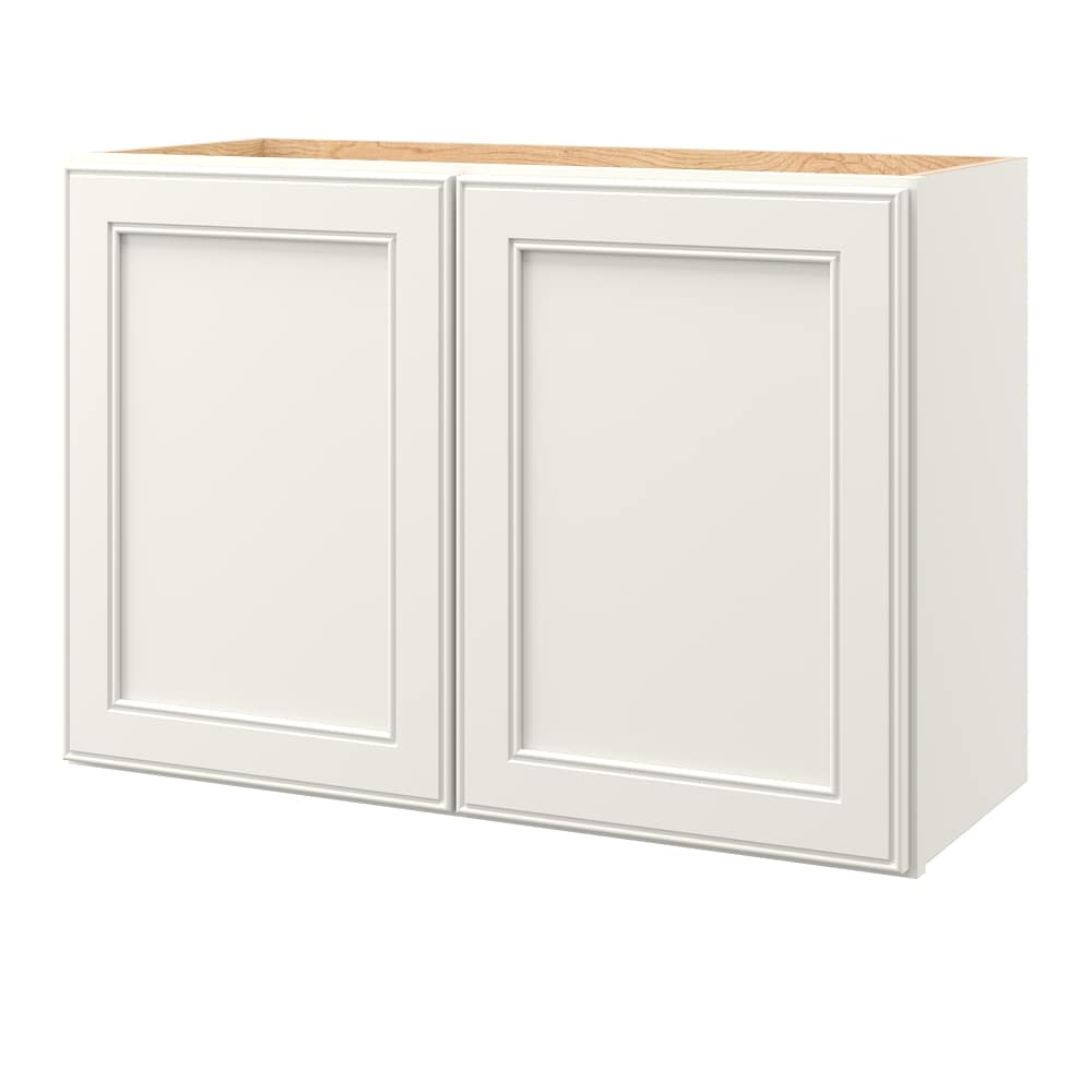 allen + roth McKeller 30-in W x 20.625-in H x 12-in D Linen Wall Fully Assembled Cabinet (Flat Panel Square Door Style)