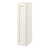 allen + roth McKeller 9-in W x 36.125-in H x 12-in D Linen Wall Fully Assembled Cabinet (Flat Panel Square Door Style)