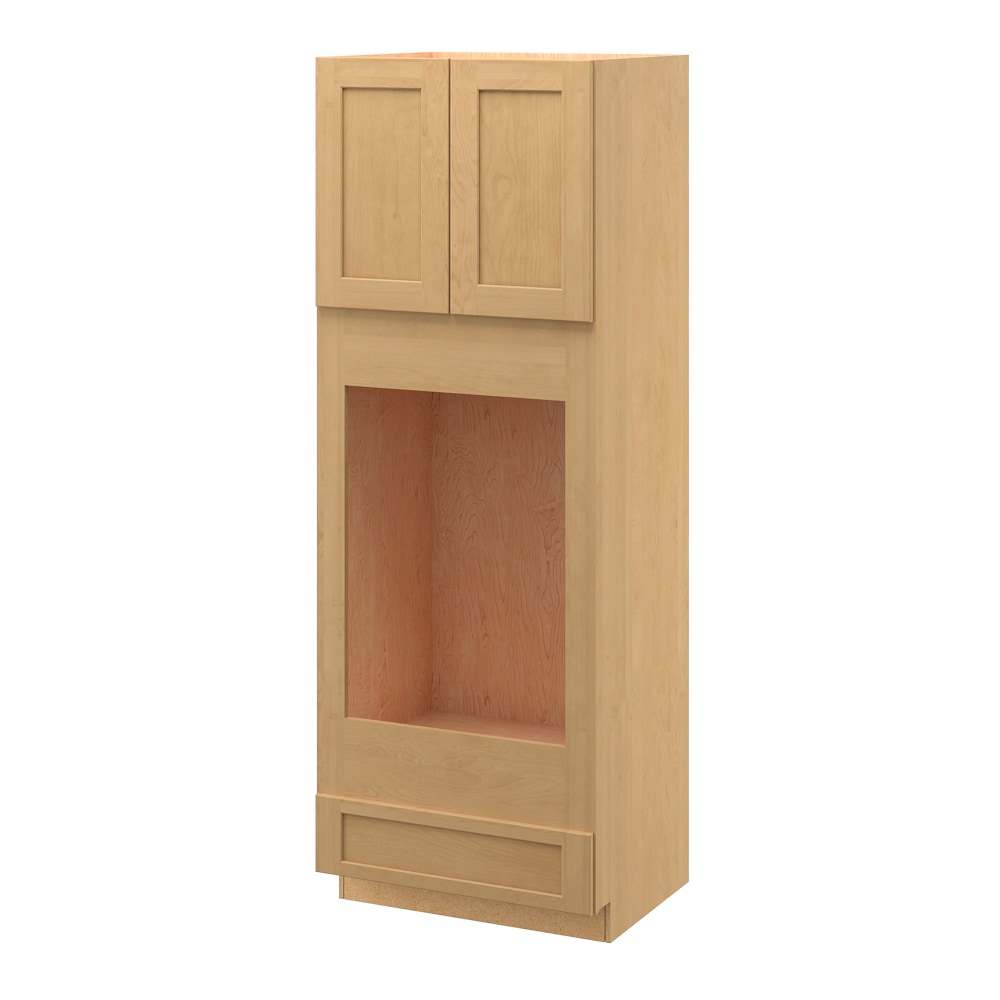 allen + roth Innsbrook 33-in W x 84-in H x 24-in D Rye 1-Drawer Base Fully Assembled Cabinet (Flat Panel Shaker Style)