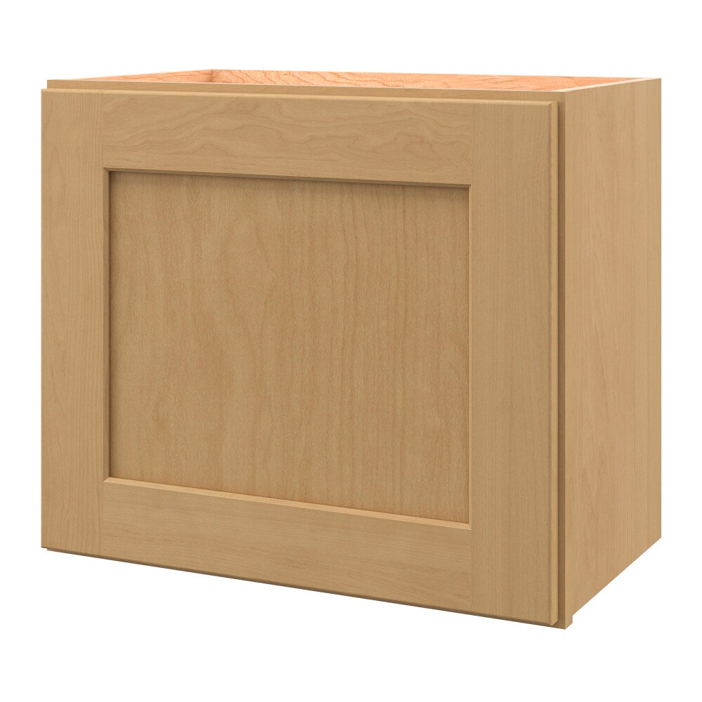allen + roth Innsbrook 21-in W x 18.125-in H x 12-in D Rye Wall Fully Assembled Cabinet (Flat Panel Shaker Door Style)