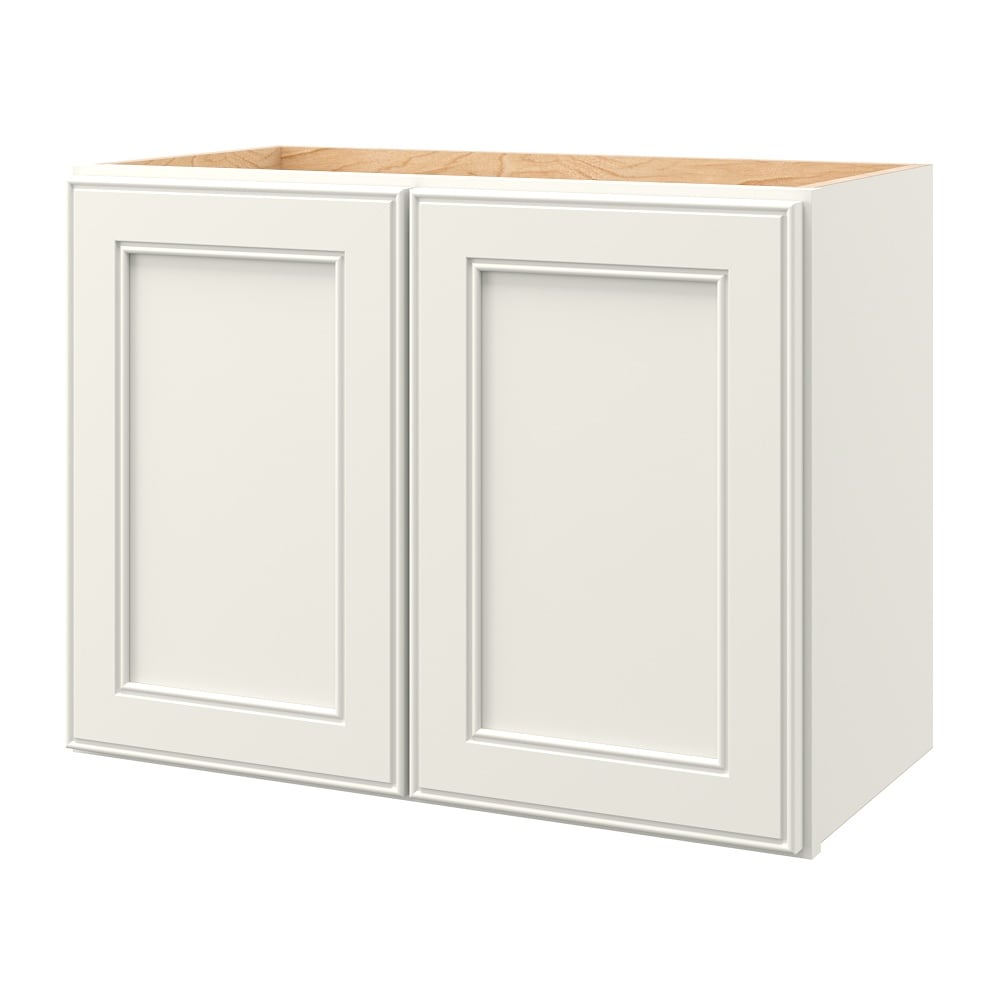 allen + roth McKeller 24-in W x 18.125-in H x 12-in D Linen Wall Fully Assembled Cabinet (Flat Panel Square Door Style)