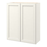 allen + roth McKeller 30-in W x 36.125-in H x 12-in D Linen Wall Fully Assembled Cabinet (Flat Panel Mitered Door Style)