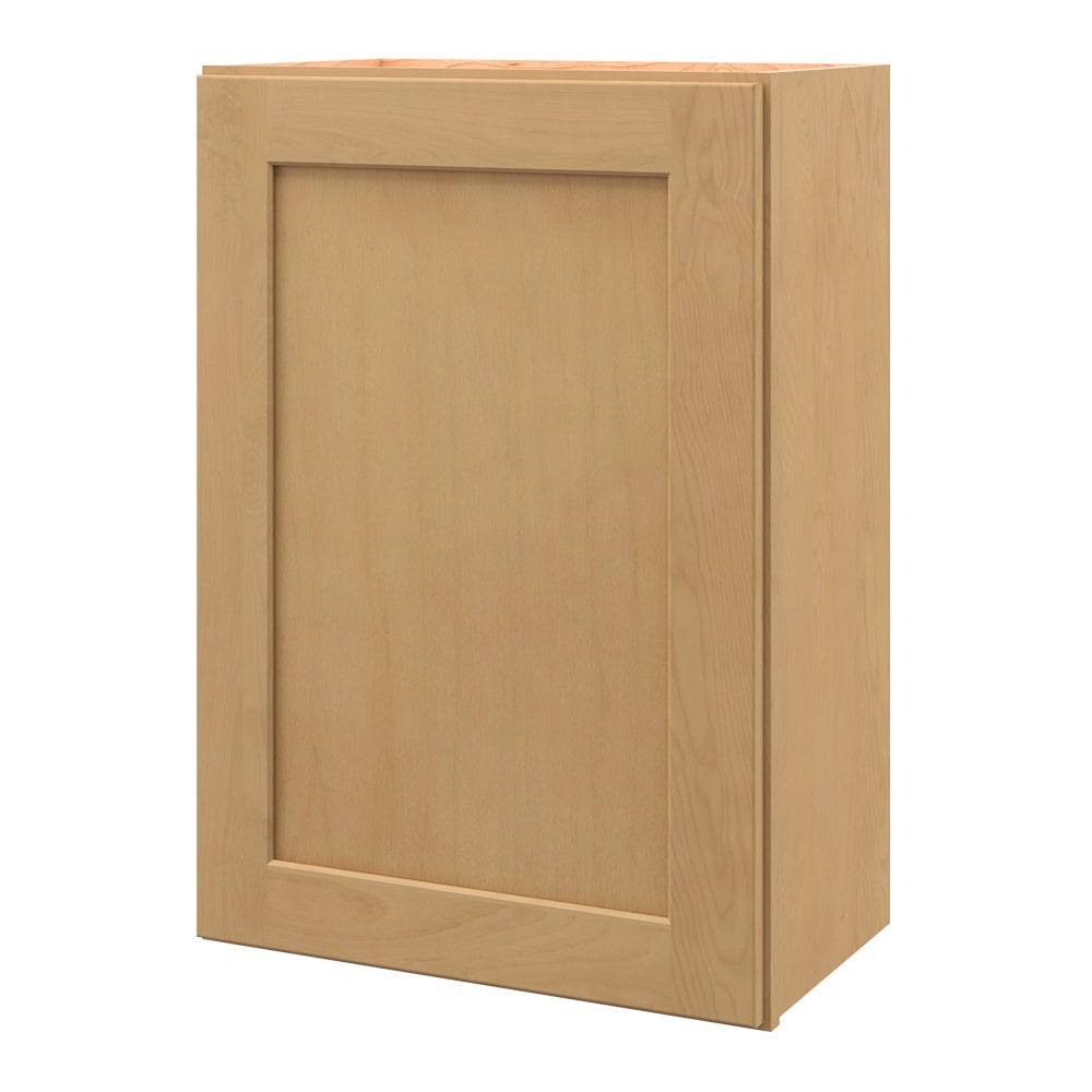 allen + roth Innsbrook 21-in W x 30.125-in H x 12-in D Rye Wall Fully Assembled Cabinet (Flat Panel Shaker Door Style)