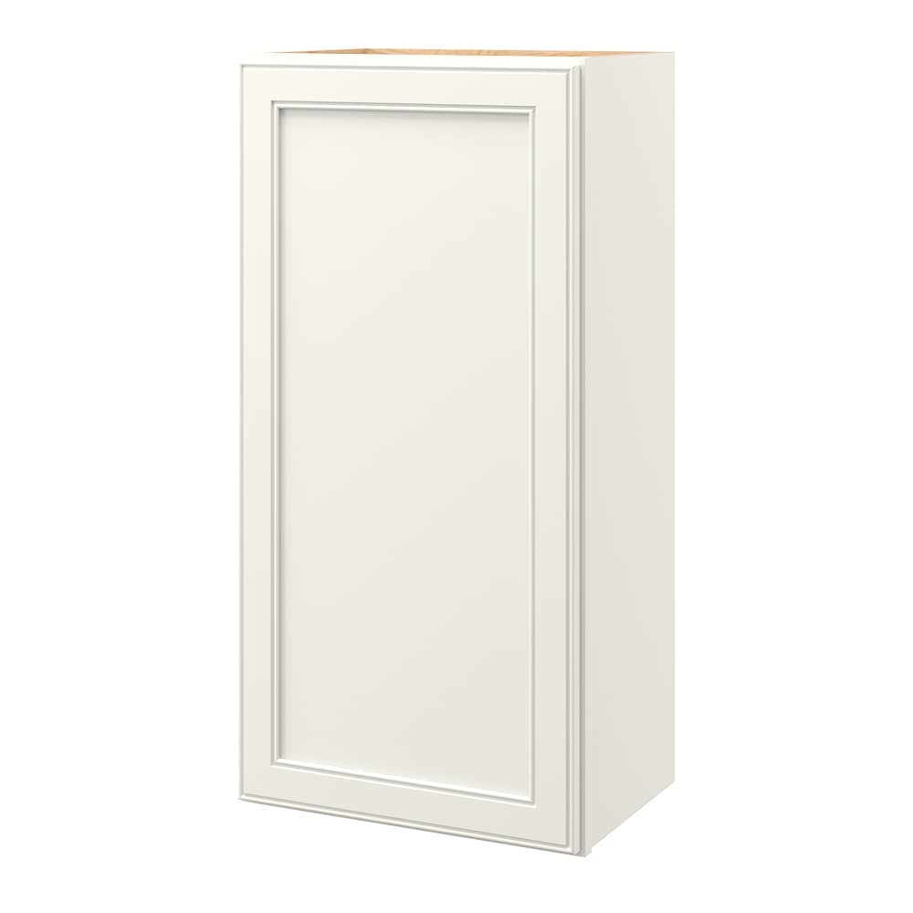 allen + roth McKeller 18-in W x 36.125-in H x 12-in D Linen Wall Fully Assembled Cabinet (Flat Panel Square Door Style)