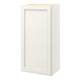allen + roth McKeller 18-in W x 36.125-in H x 12-in D Linen Wall Fully Assembled Cabinet (Flat Panel Square Door Style)