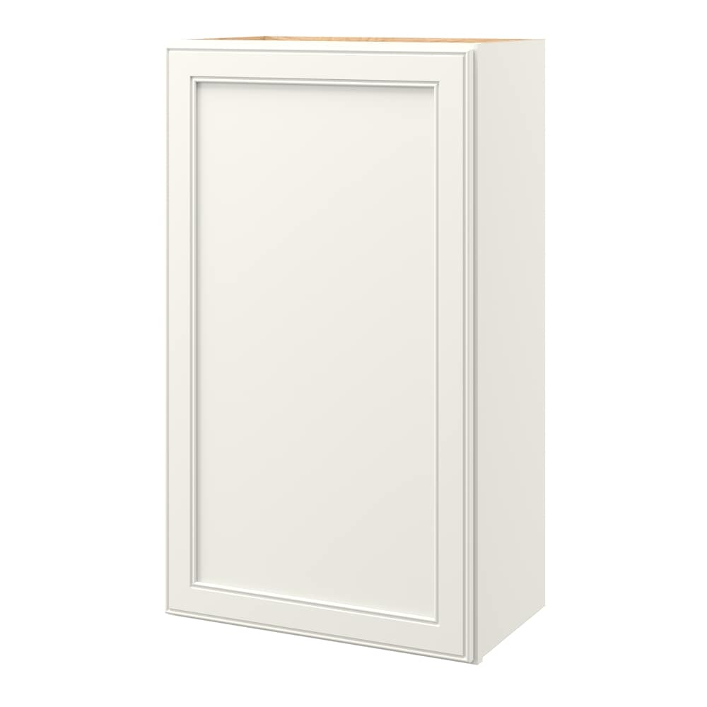 allen + roth McKeller 21-in W x 36.125-in H x 12-in D Linen Wall Fully Assembled Cabinet (Flat Panel Square Door Style)