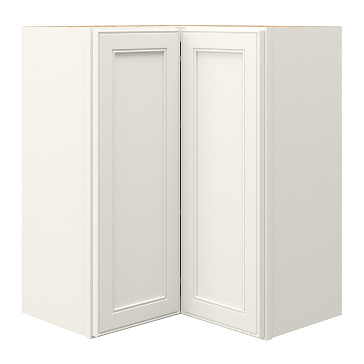 allen + roth McKeller 24-in W x 30.125-in H x 12-in D Linen Diagonal Corner Wall Fully Assembled Cabinet (Flat Panel Square Style)