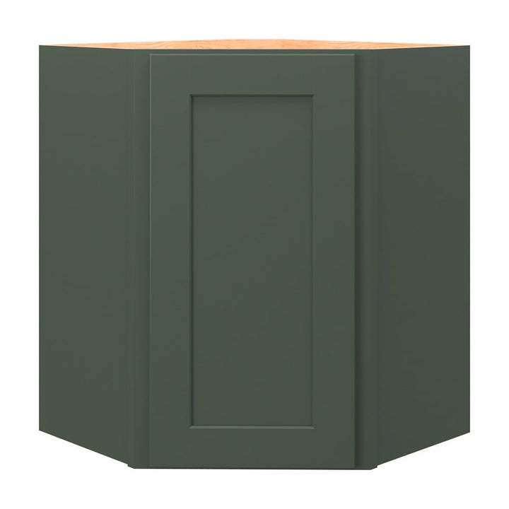allen + roth Galway 24-in W x 30-in H x 12-in D Sage Diagonal Corner Wall Fully Assembled Cabinet (Flat Panel Shaker Style)
