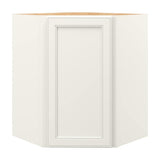 allen + roth McKeller 24-in W x 30.125-in H x 12-in D Linen Diagonal Corner Wall Fully Assembled Cabinet (Flat Panel Square Style)
