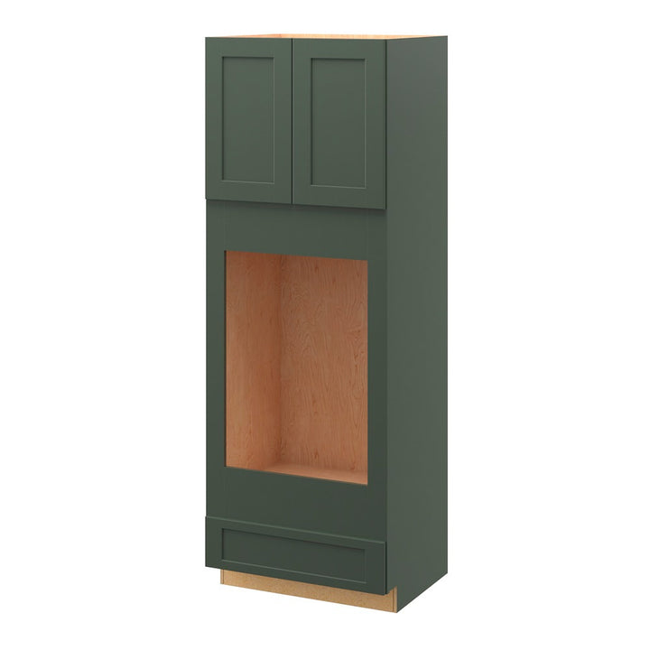 allen + roth Galway 33-in W x 84-in H x 24-in D Sage 1-Drawer Base Fully Assembled Cabinet (Flat Panel Shaker Style)
